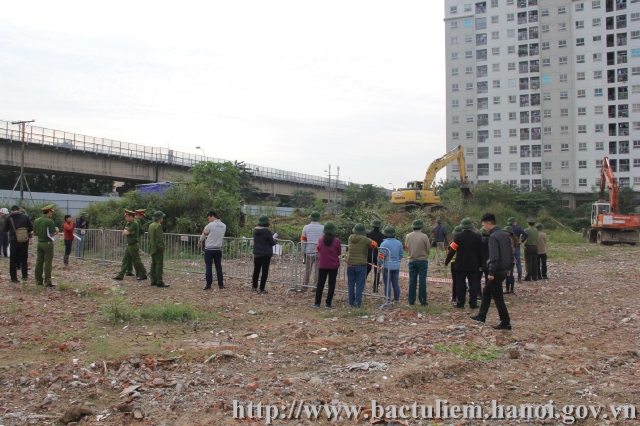 Quận Bắc Từ Liêm cưỡng chế thu hồi đất để thực hiện Dự án xây dựng Khu nhà ở xã hội Ecohome 3 tại phường Đông Ngạc